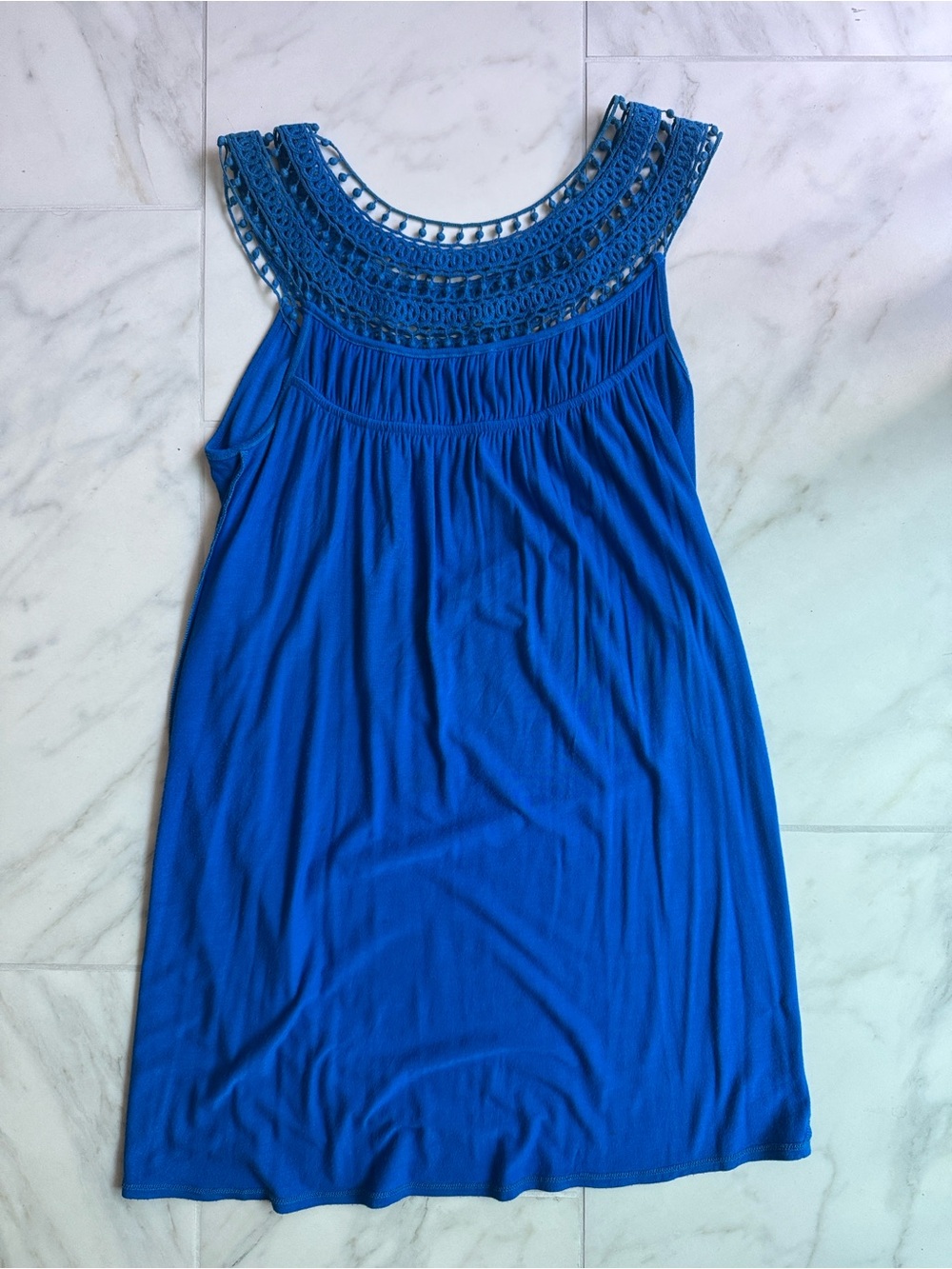 Kenneth Cole crochet yoke coverup dress